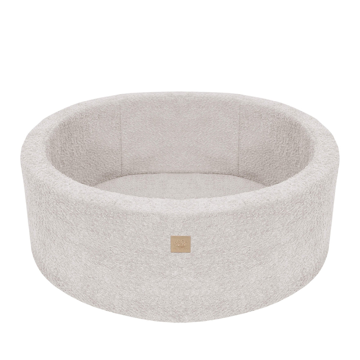 Boucle Round Ball Pit without Balls, 90x30cm, Champagne Ecru