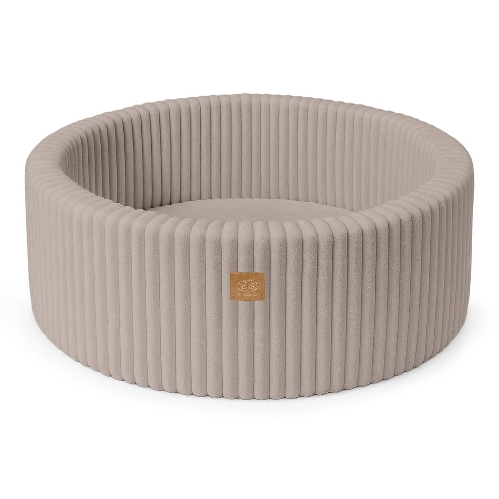 Churros Round Ball Pit without Balls, 90x30cm, Pebble Beige