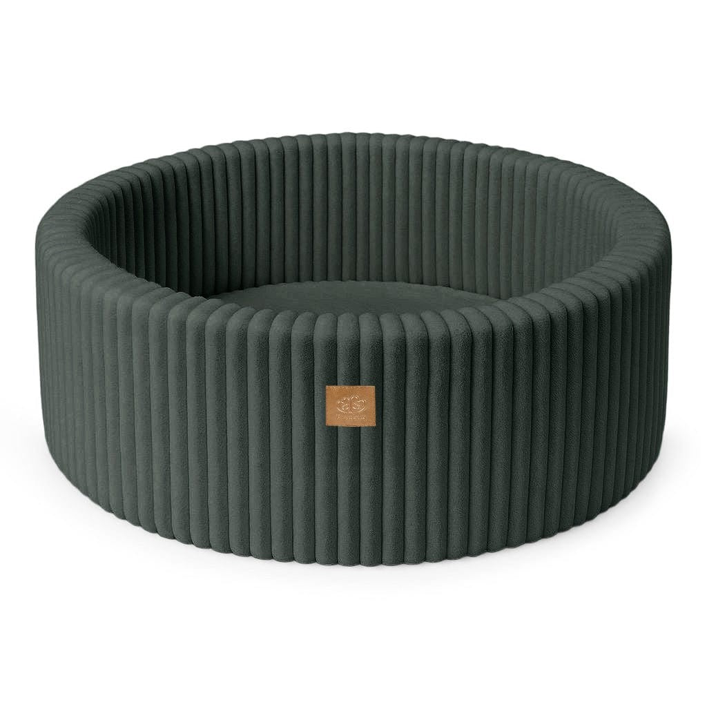 Churros Round Ball Pit without Balls, 90x30cm, Pine Forest Green