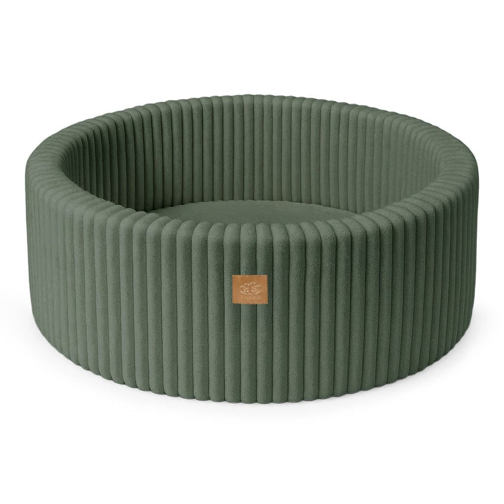 Churros Round Ball Pit without Balls, 90x30cm, Olive Sage Green