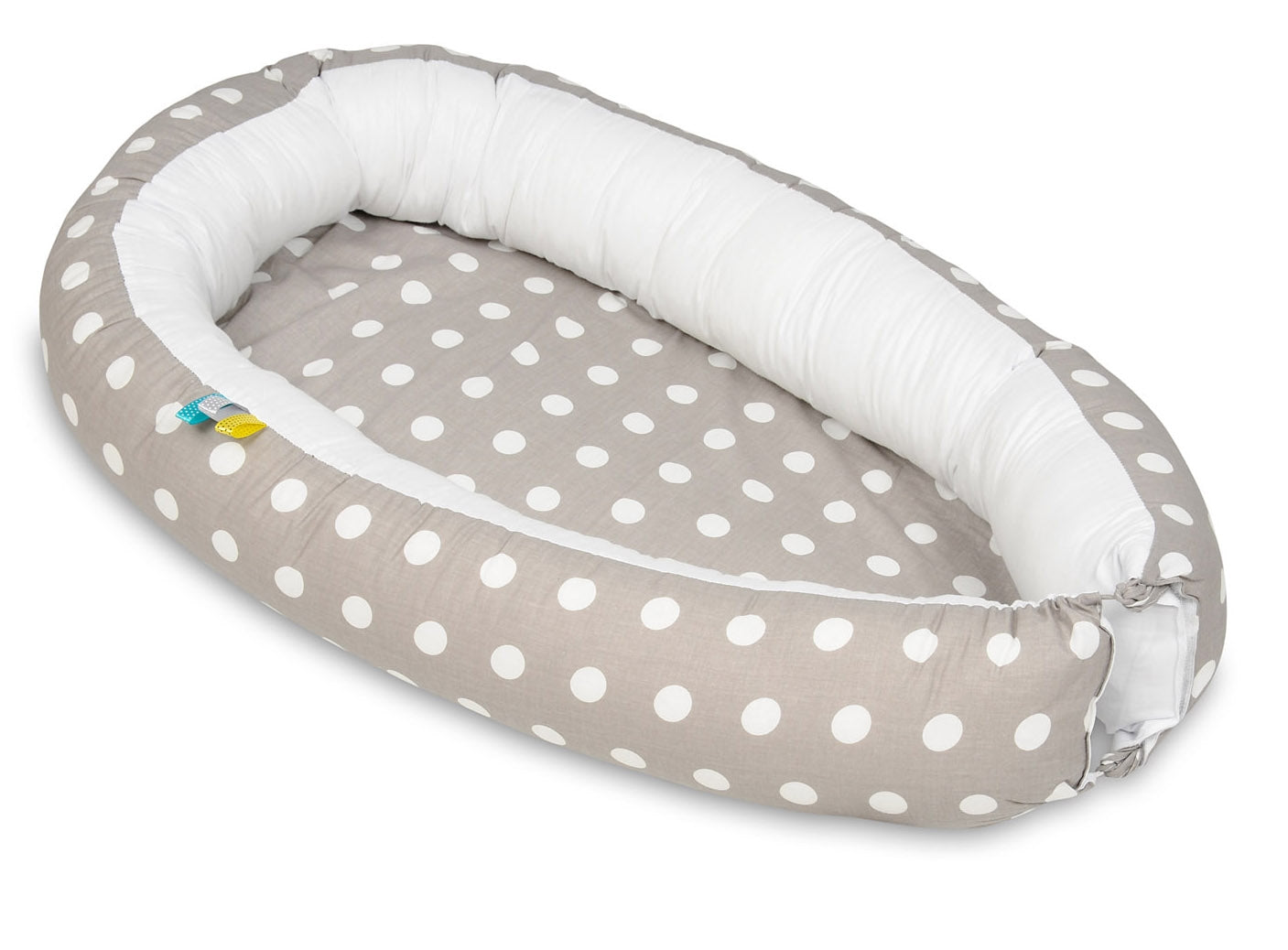 Velinda Baby Nest - Soft Cotton - Adjustable - for Infants Up to 8 Months - Width 60cm - Length 85cm