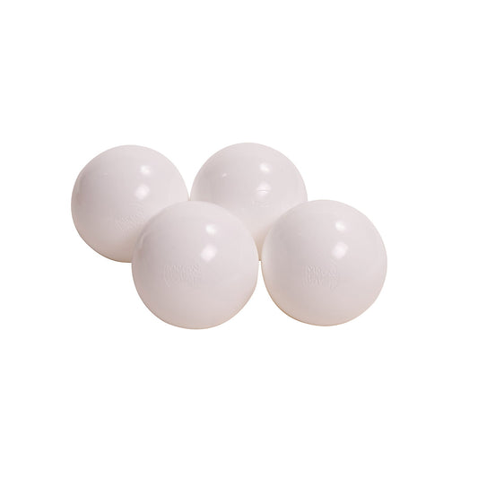 Soft Plastic Balls 7cm For The Ball Pit Certified 25 Pcs, White