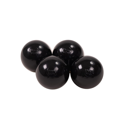 Soft Plastic Balls 7cm For The Ball Pit Certified 25 Pcs, Black