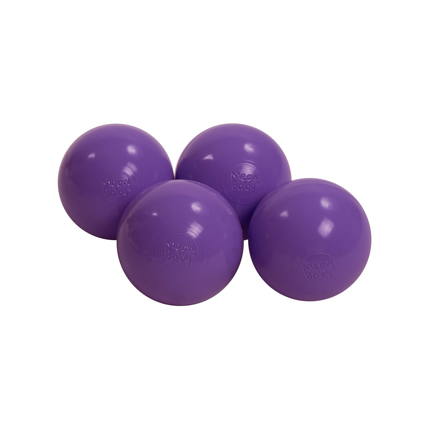 Soft Plastic Balls 7cm For The Ball Pit Certified 25 Pcs, Violet
