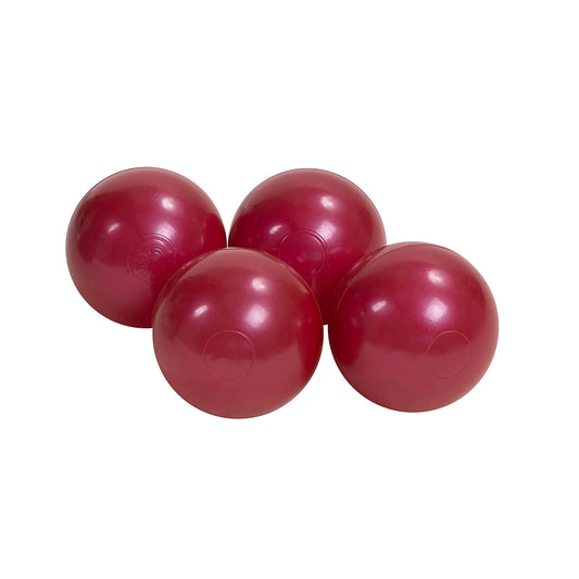 Soft Plastic Balls 7cm For The Ball Pit Certified 25 Pcs, Burgundy