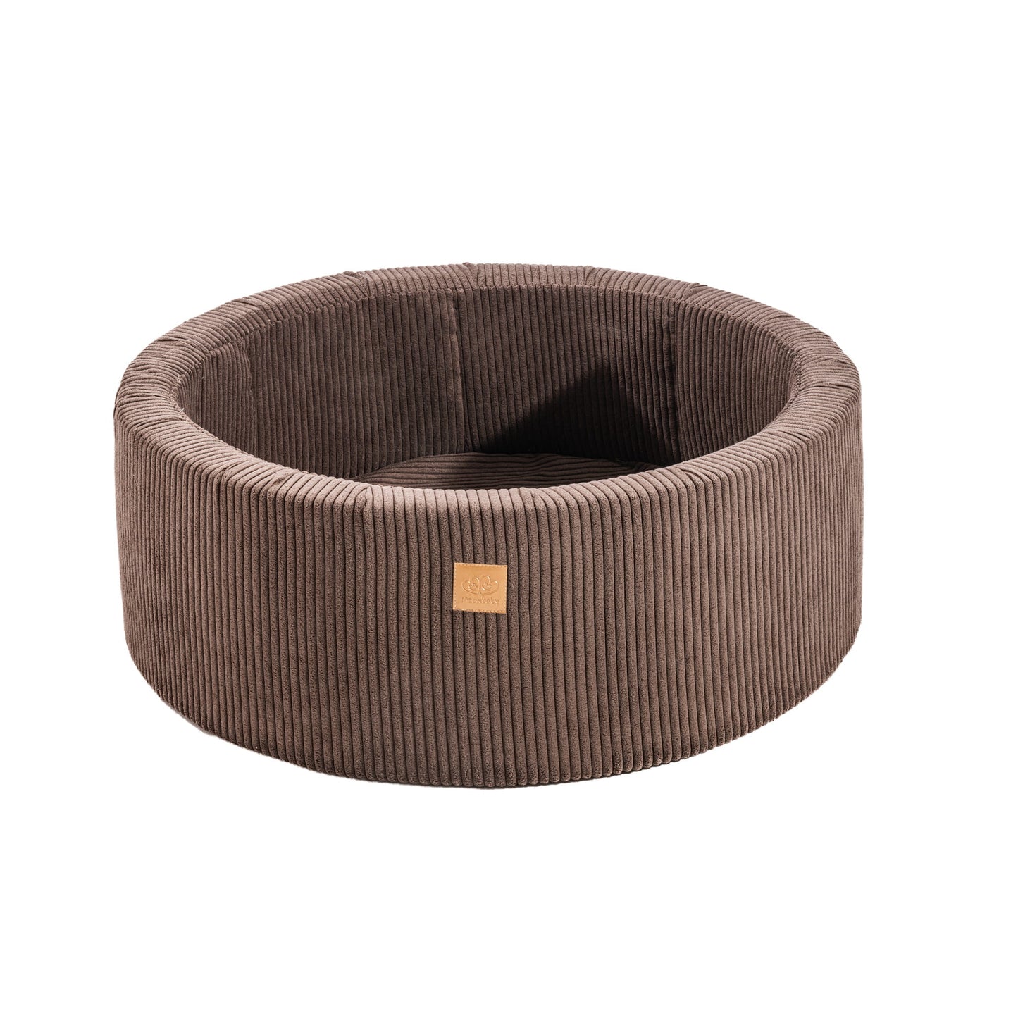 Round Ball Pit Without Balls, 90x30cm, Brown, Aesthetic
