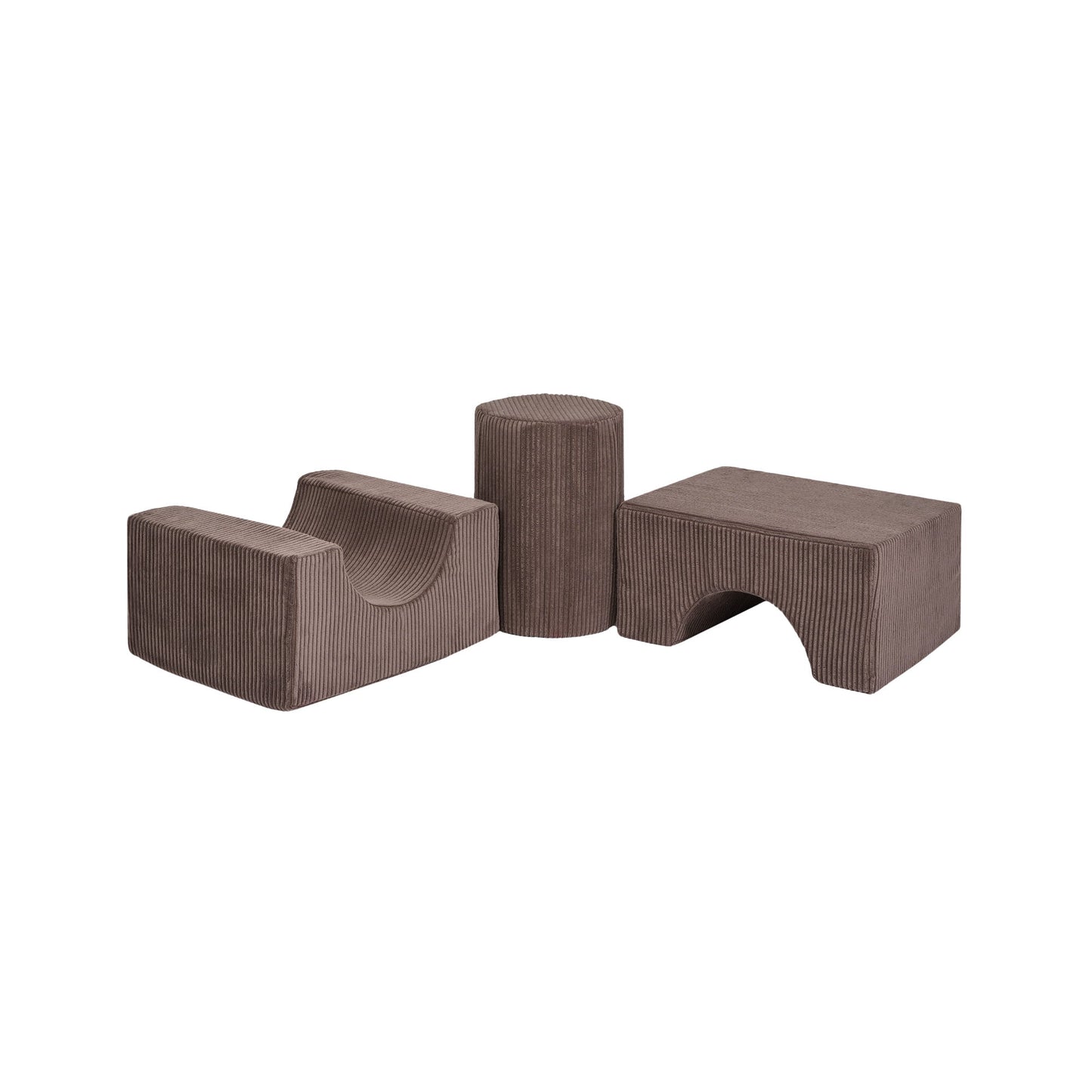 Aesthetic Shape Set 3 Elements, Brown