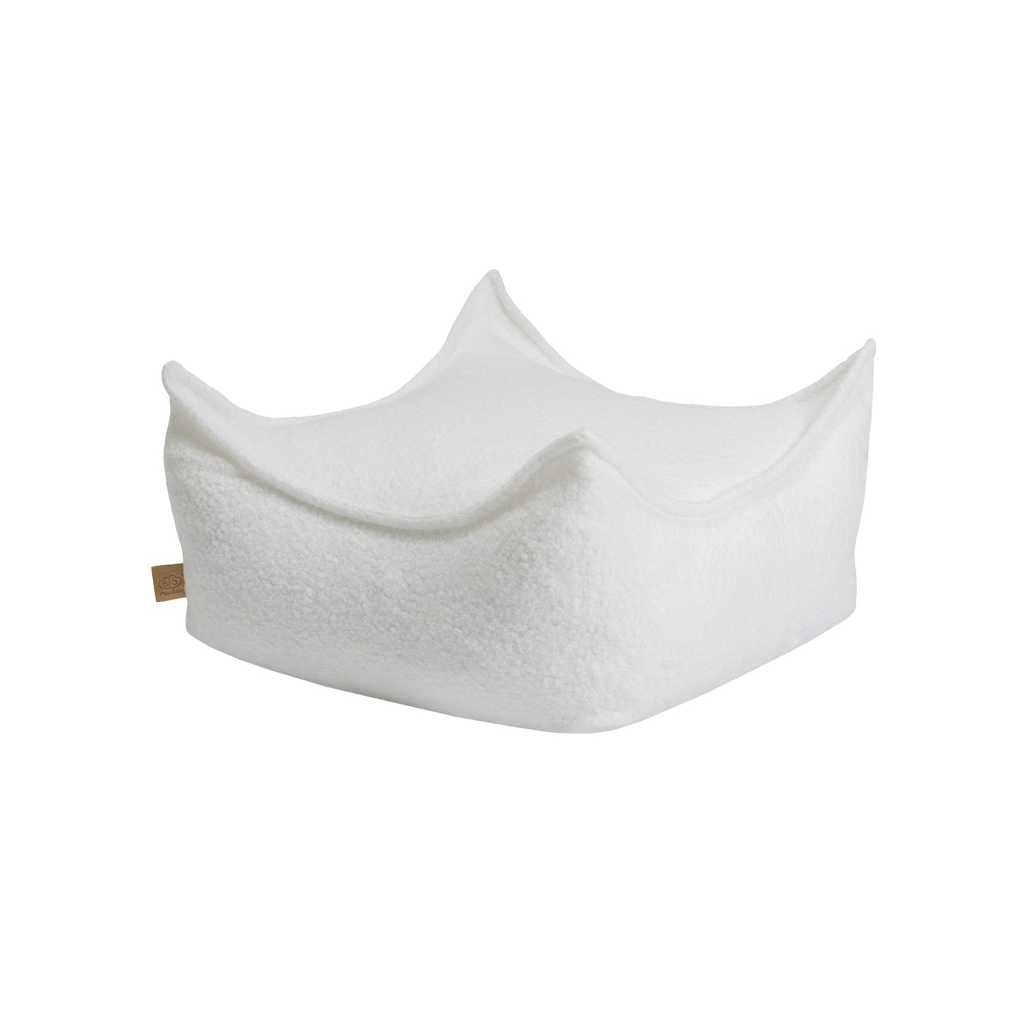 Bearly Square Puff For Kids Brown