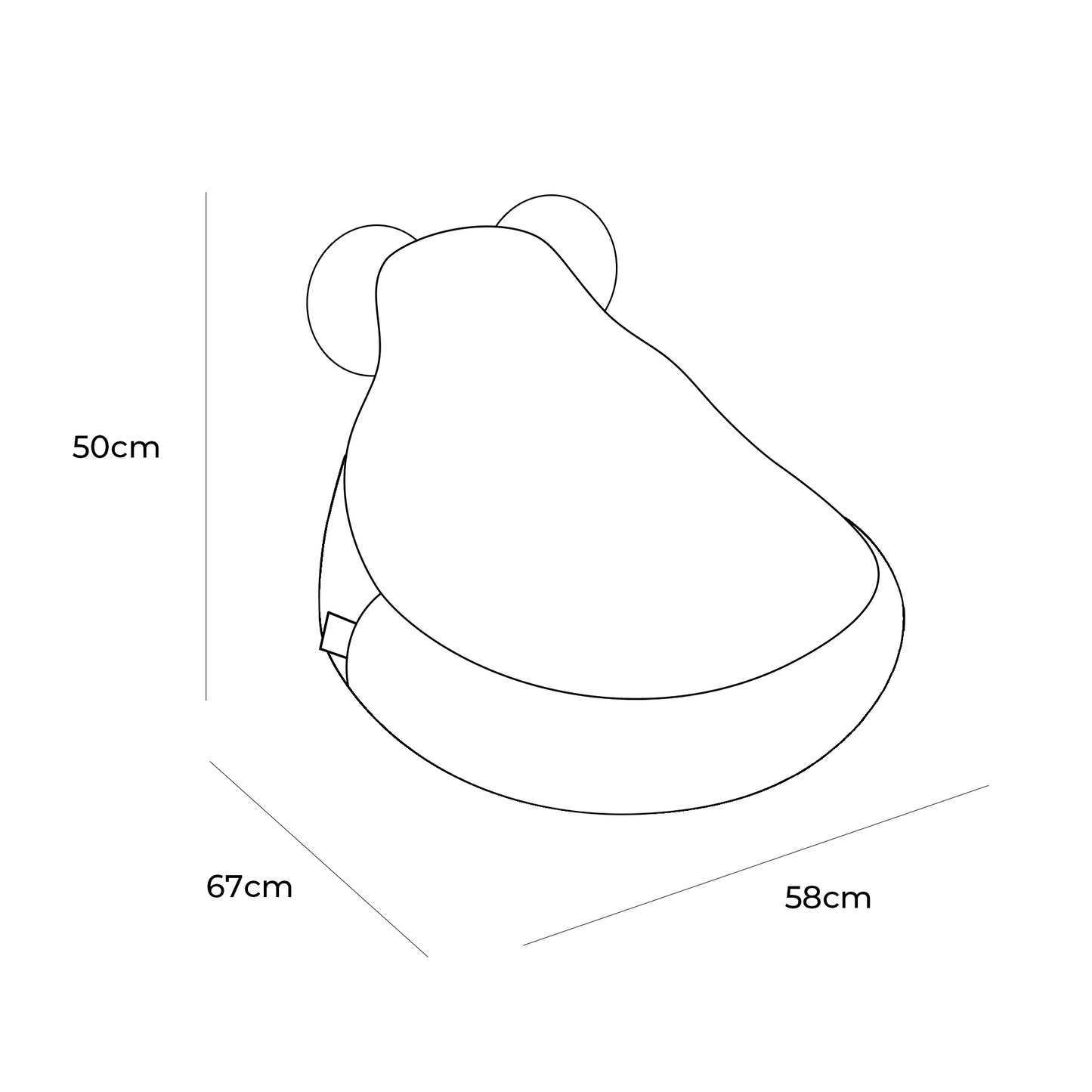 Bearly Sako Bag Teddy Cream