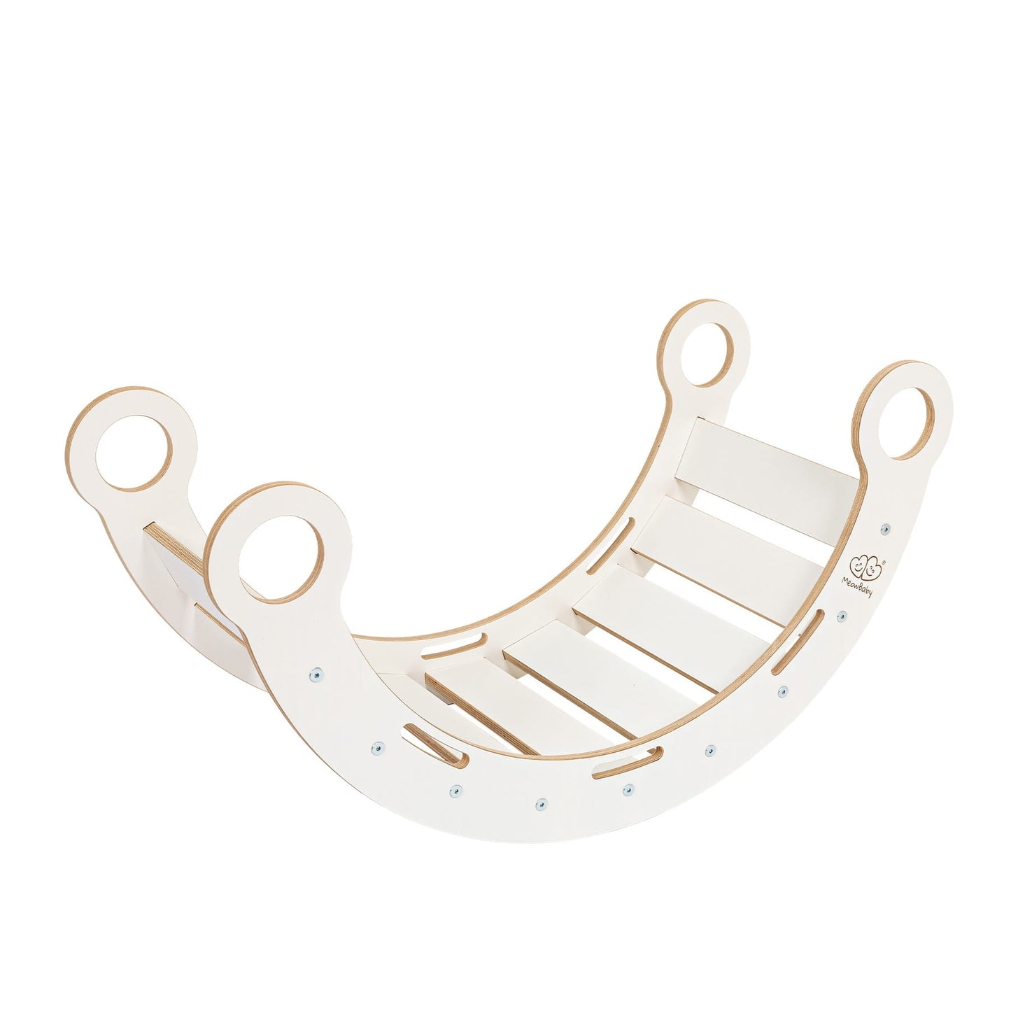 Large Dream Rocker White Wood & Slide & Ladder