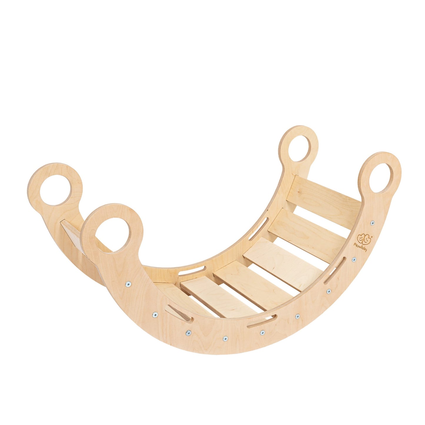Medium Dream Rocker Classic Wood With Beige Pillow
