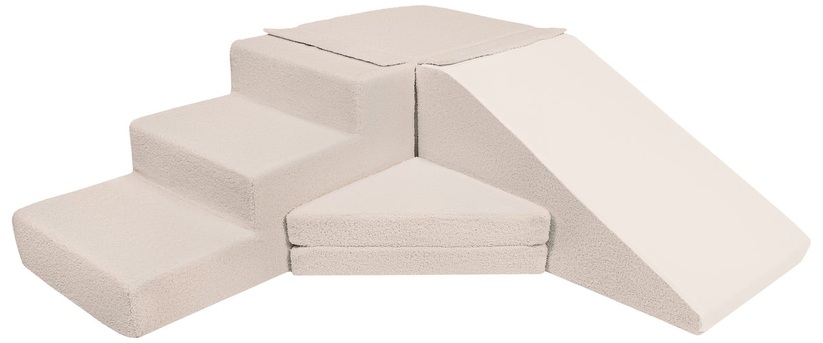 Bouclé Slide Set of 4 Large Foam Blocks