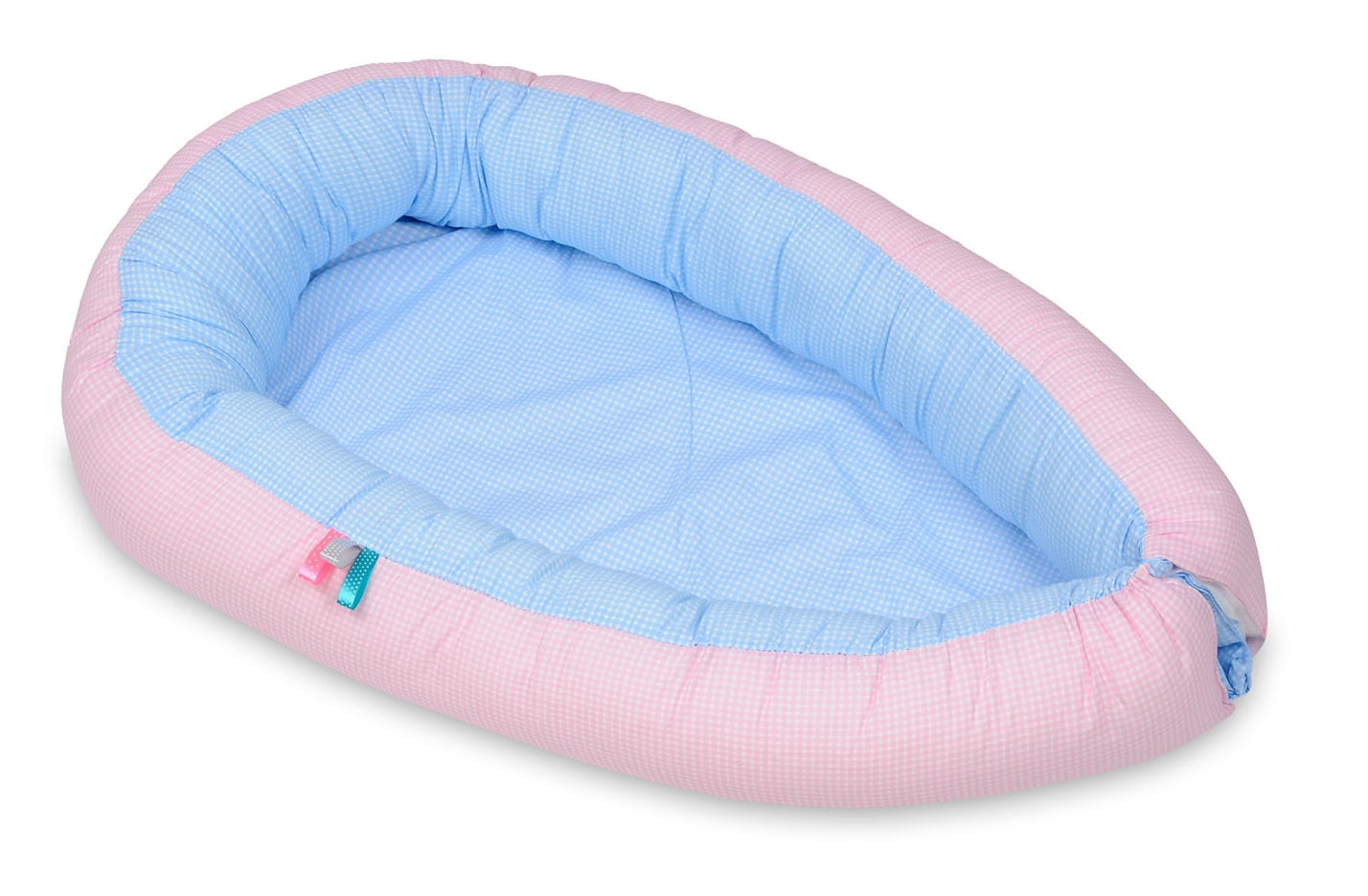 Velinda Baby Nest - Soft Cotton - Adjustable - for Infants Up to 8 Months - Width 60cm - Length 85cm