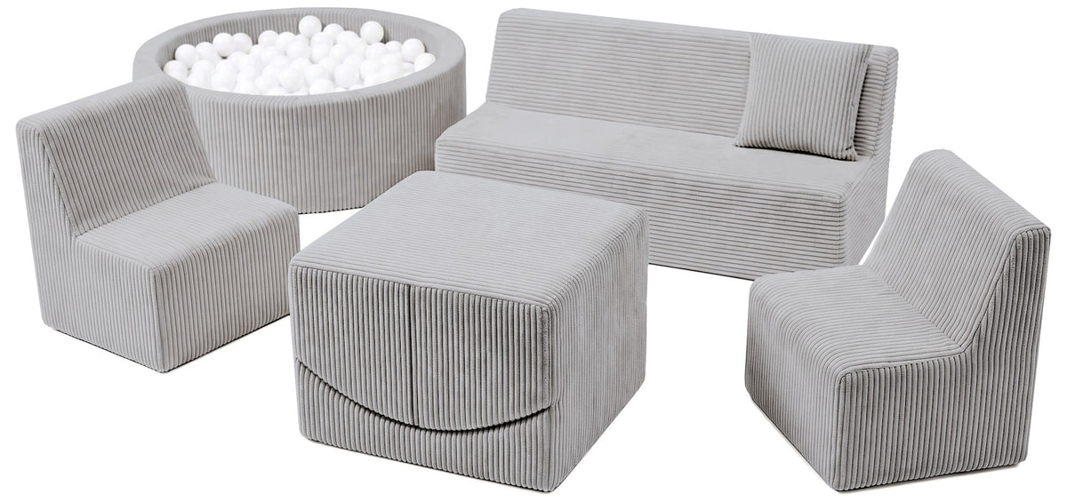 Kids Foam Sofa Set with Ball Pit for Hotels and Restaurants