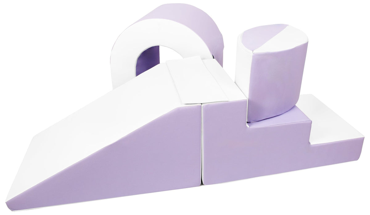 The Bridge Climbing Set - Soft Play, Indoor/Outdoor Fun, Kids Toy - White, lilac