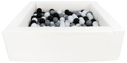 Square Eco-Leather Ball Pit with 300 Balls, 5 Elements