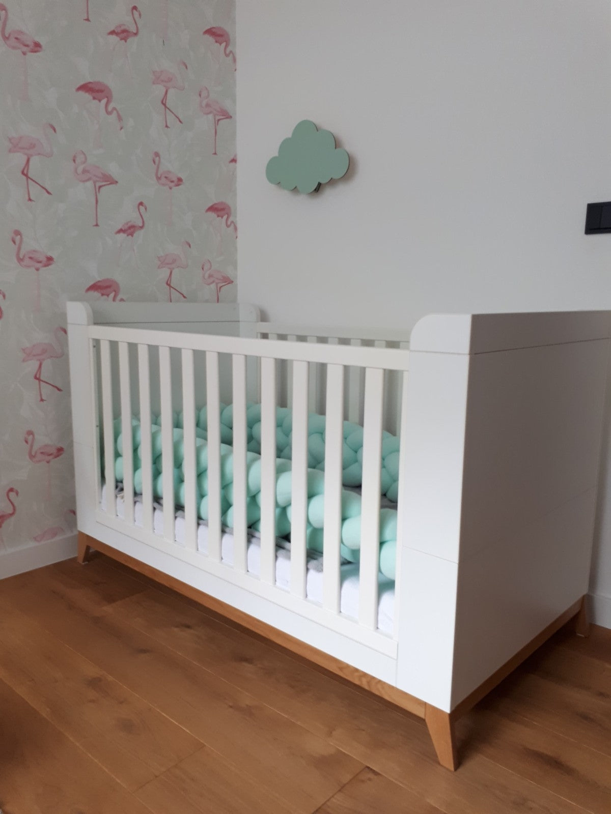 Baby Cot Bumper, Knot Cushion Approx 3,2m