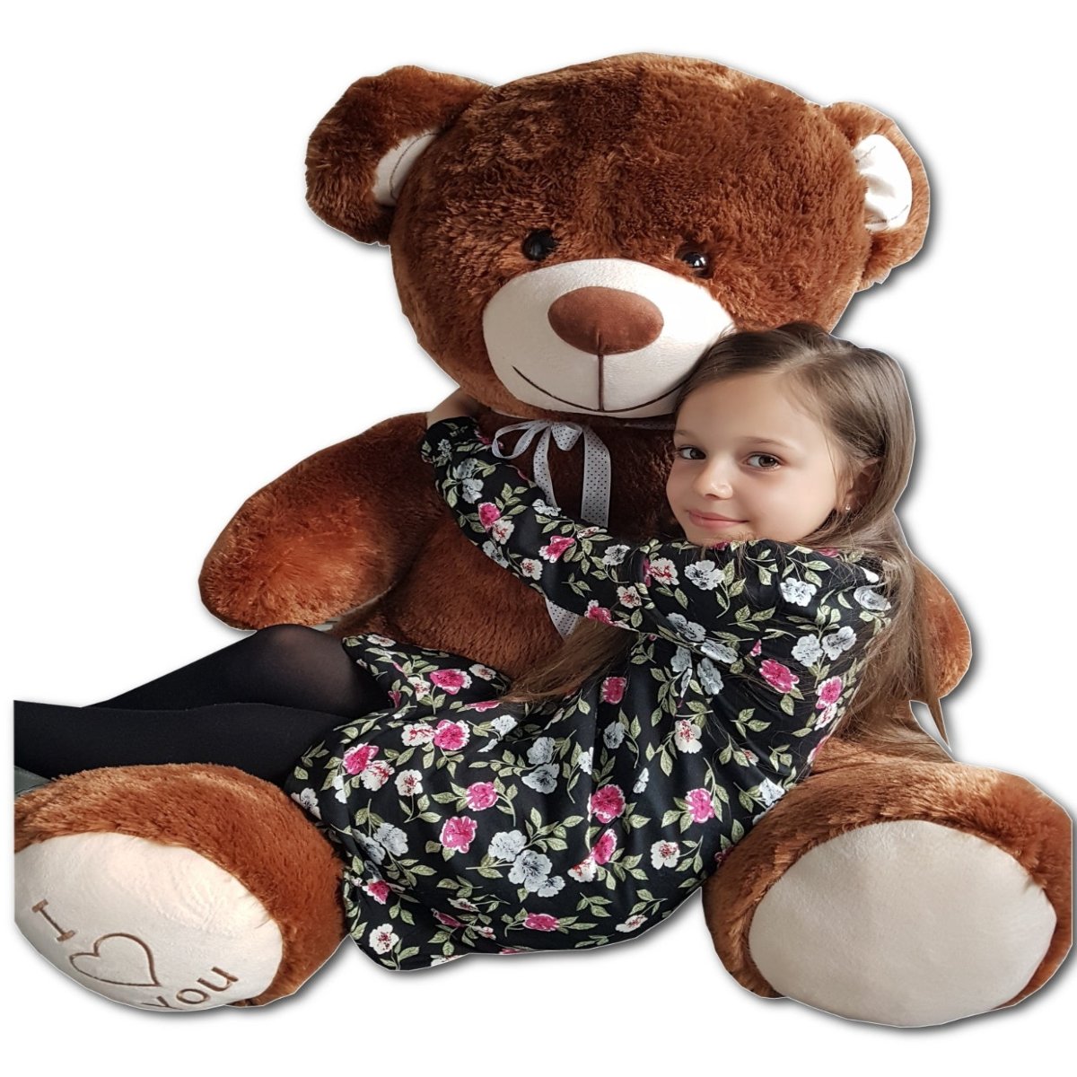 Velinda Plush Teddy Bear - 160cm - Soft High-Quality EU Made - Seated Height 85cm