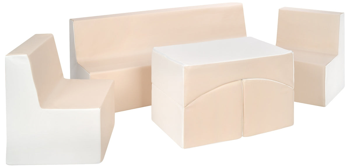Kids Furniture Set: 2xarmchair + Sofa + Lounger, Eco Leather
