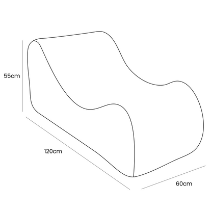 Wave Lounger Aesthetic Brown size guide