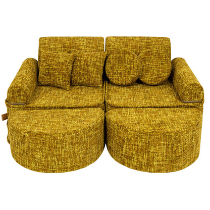 Tangle Pocket Max Kids Sofa, Honey Mustard