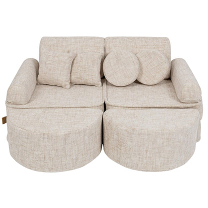 Tangle Pocket Max Kids Sofa, Marshmallow Beige