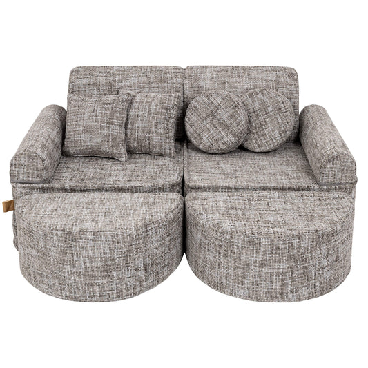 Tangle Pocket Max Kids Sofa, Moon Grey