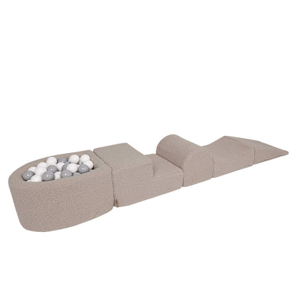 Bearly Foam Playset with Small Ball Pit Light Gray without Balls