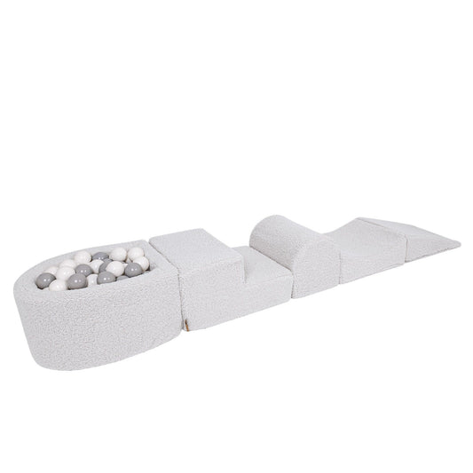 Bearly Foam Playset with Small Ball Pit Off White without Balls