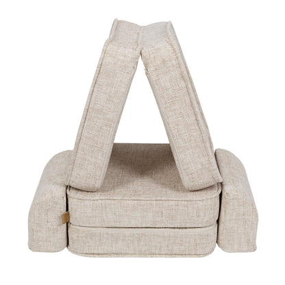 Tangle Pocket Basic Kids Sofa, Marshmallow Beige