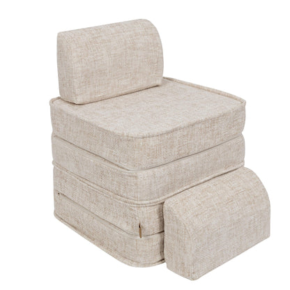 Tangle Pocket Basic Kids Sofa, Marshmallow Beige