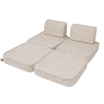 Tangle Pocket Basic Kids Sofa, Marshmallow Beige