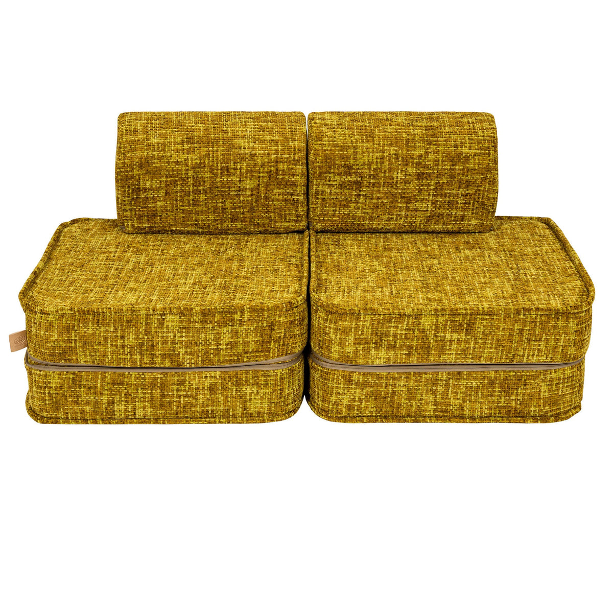 Tangle Pocket Basic Kids Sofa, Honey Mustard