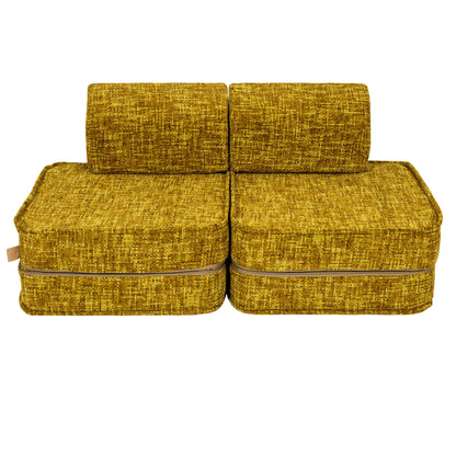 Tangle Pocket Basic Kids Sofa, Honey Mustard