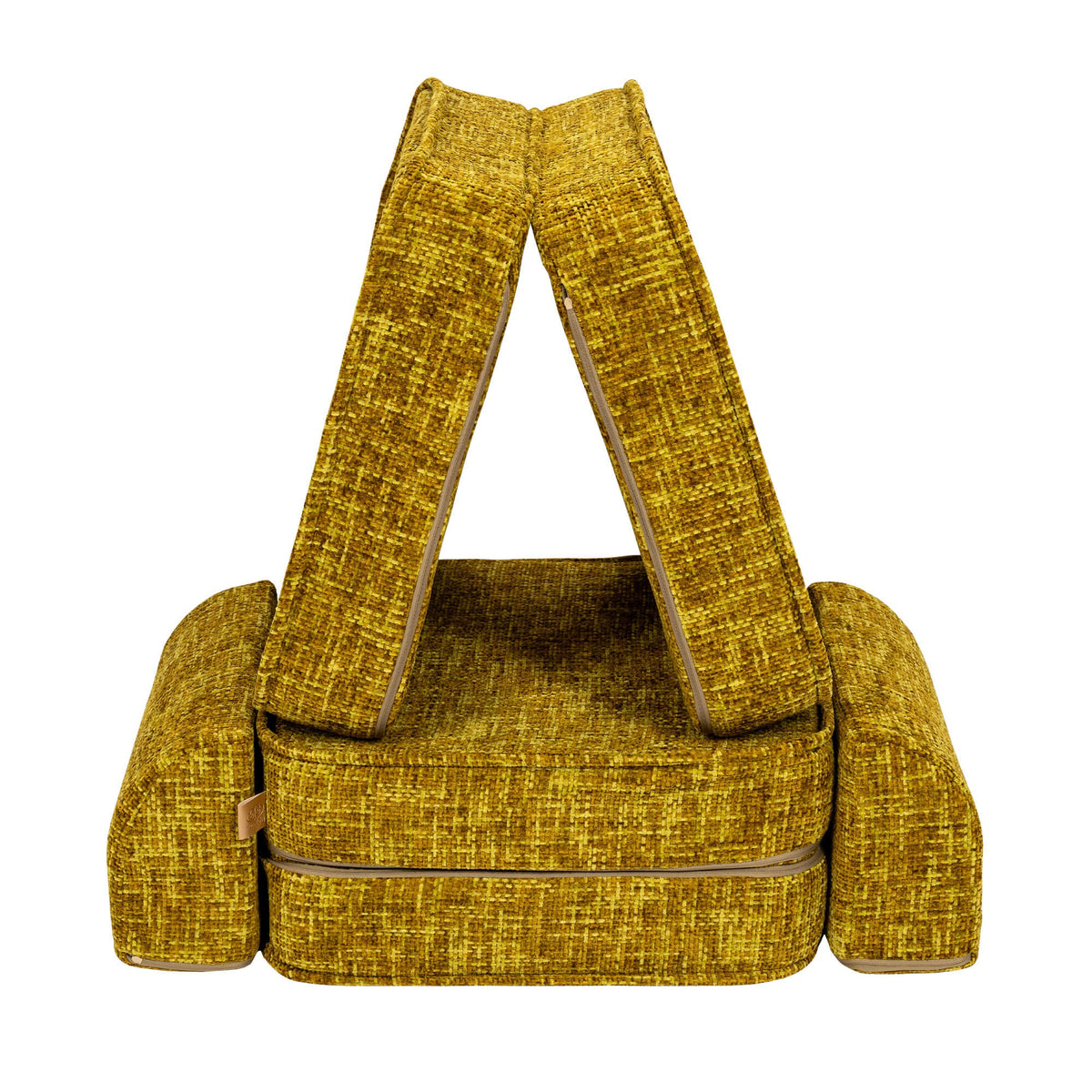Tangle Pocket Basic Kids Sofa, Honey Mustard