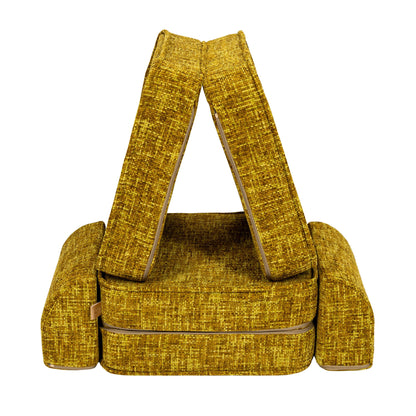 Tangle Pocket Basic Kids Sofa, Honey Mustard