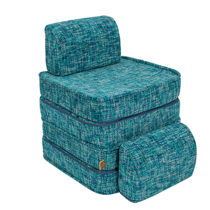 Tangle Pocket Basic Kids Sofa, Lagoon Blue