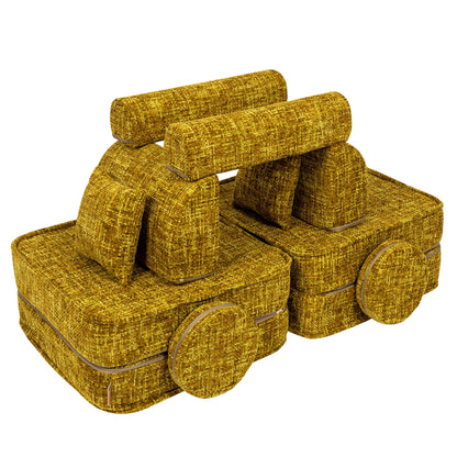Tangle Pocket Plus Kids Sofa, Honey Mustard