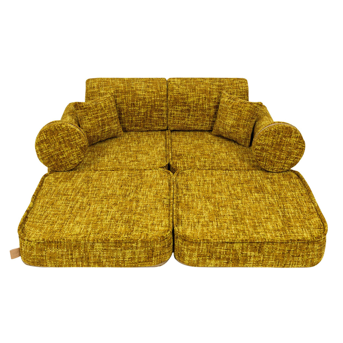 Tangle Pocket Plus Kids Sofa, Honey Mustard