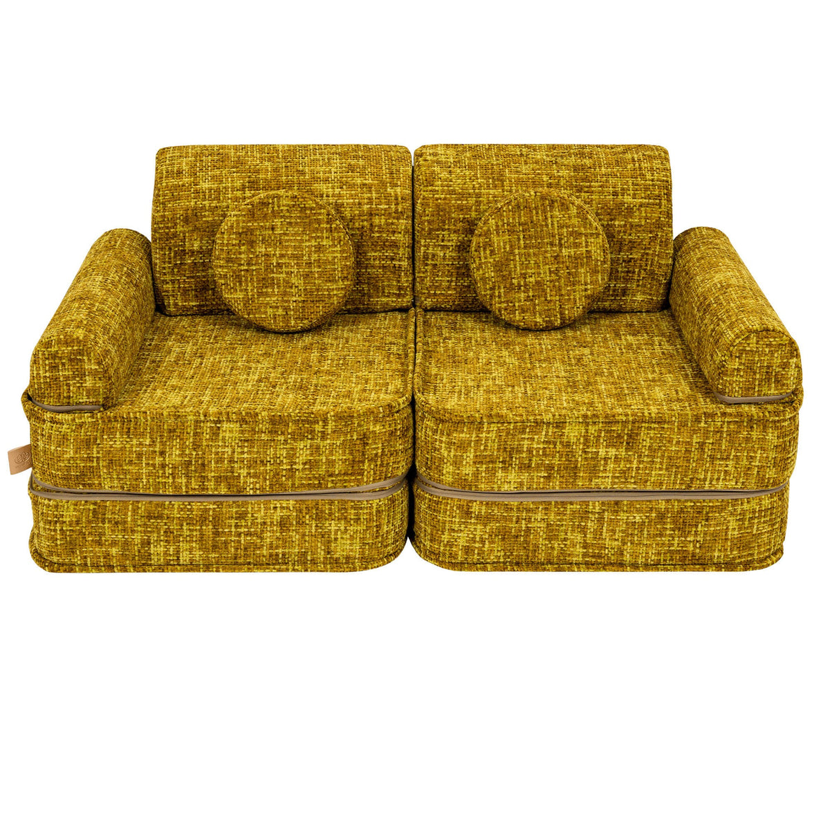 Tangle Pocket Plus Kids Sofa, Honey Mustard
