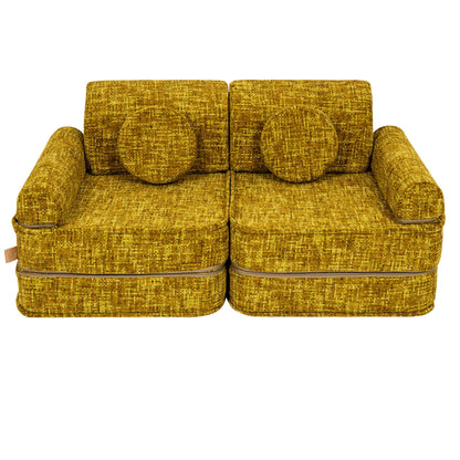 Tangle Pocket Plus Kids Sofa, Honey Mustard