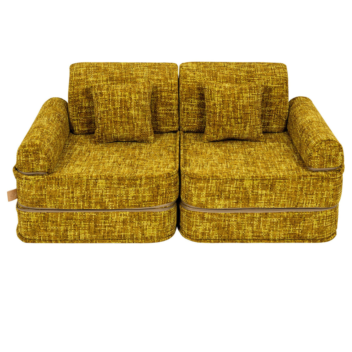 Tangle Pocket Plus Kids Sofa, Honey Mustard