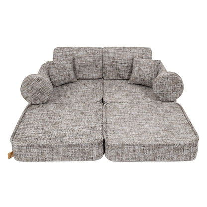 Tangle Pocket Plus Kids Sofa, Moon Grey