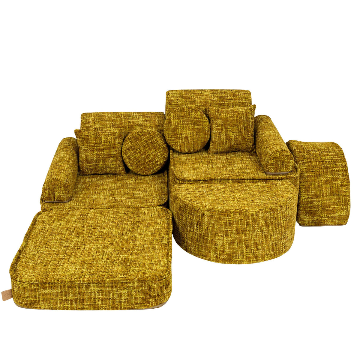 Tangle Pocket Max Kids Sofa, Honey Mustard