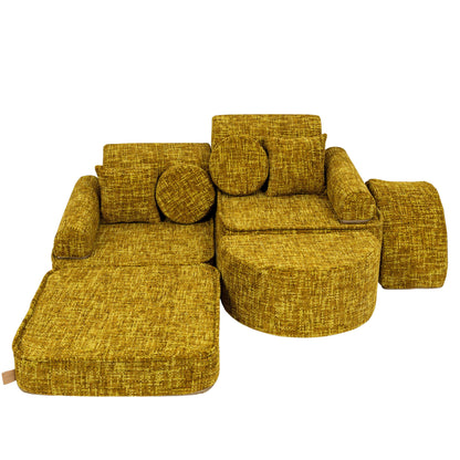 Tangle Pocket Max Kids Sofa, Honey Mustard