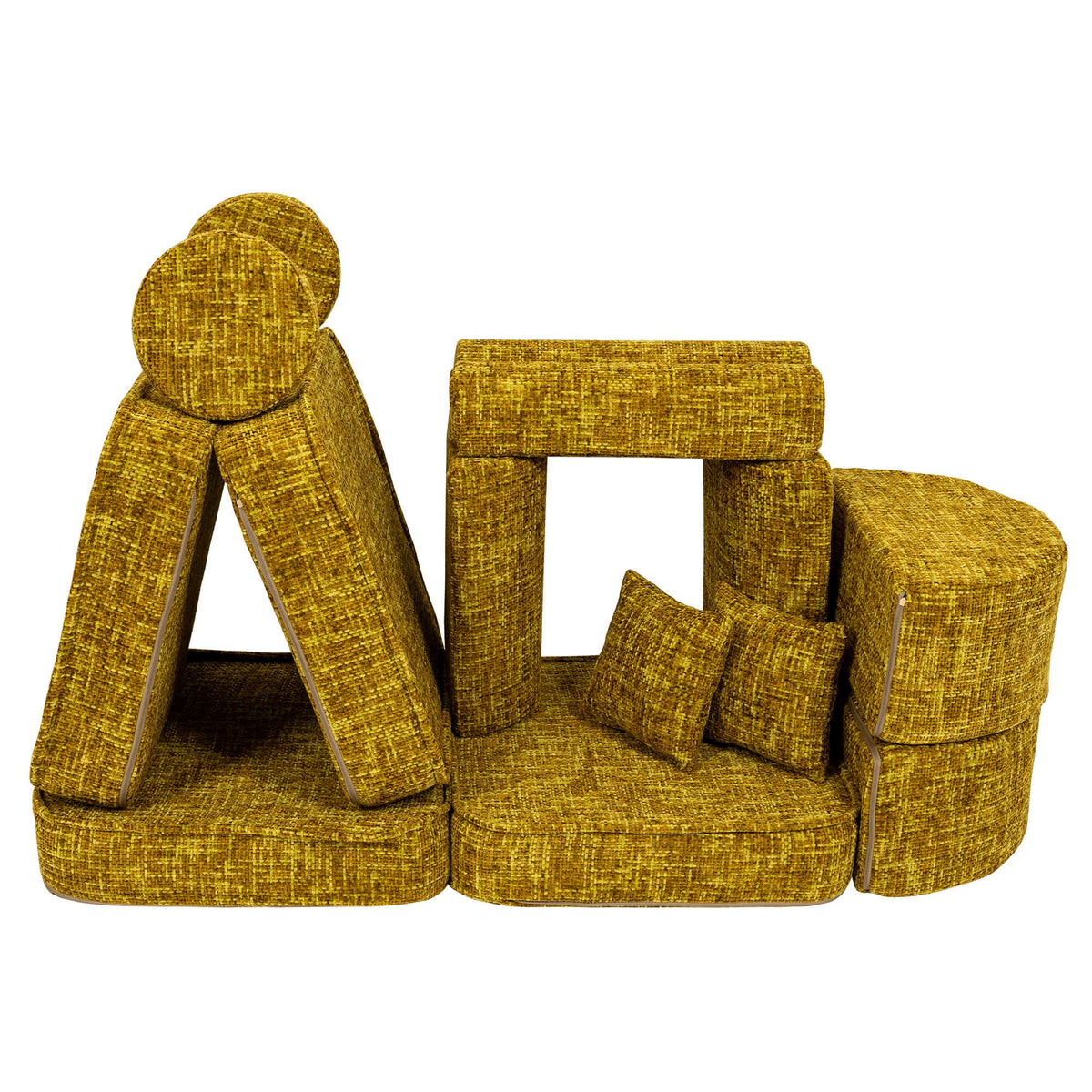Tangle Pocket Max Kids Sofa, Honey Mustard