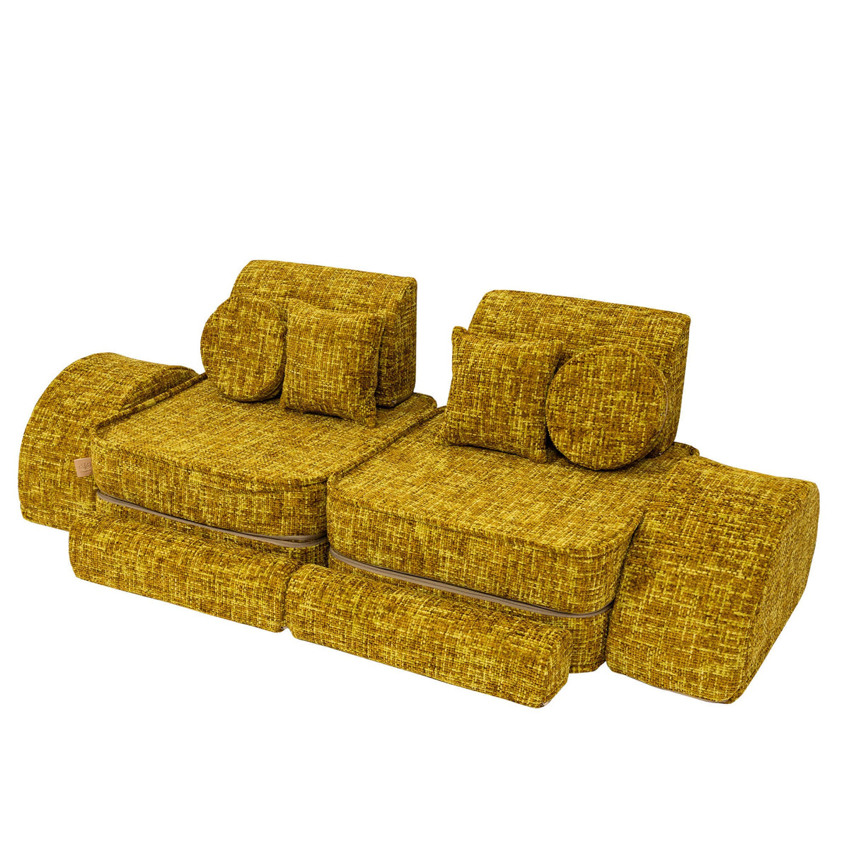 Tangle Pocket Max Kids Sofa, Honey Mustard
