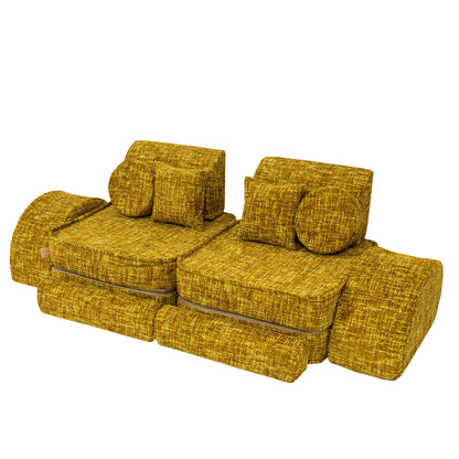 Tangle Pocket Max Kids Sofa, Honey Mustard