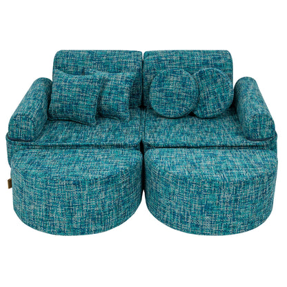 Tangle Pocket Max Kids Sofa, Lagoon Blue