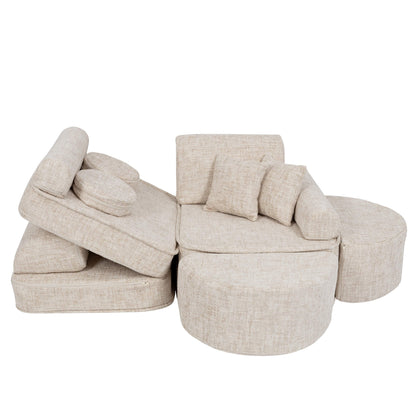 Tangle Pocket Max Kids Sofa, Marshmallow Beige